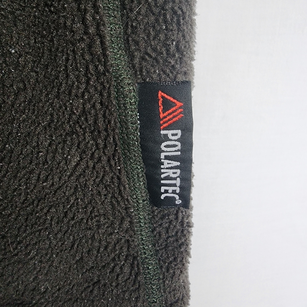 Timberland Size XL Polartec Fleece Vest Full Zip w/ Pockets Dark Forest Green - Picture 7 of 12